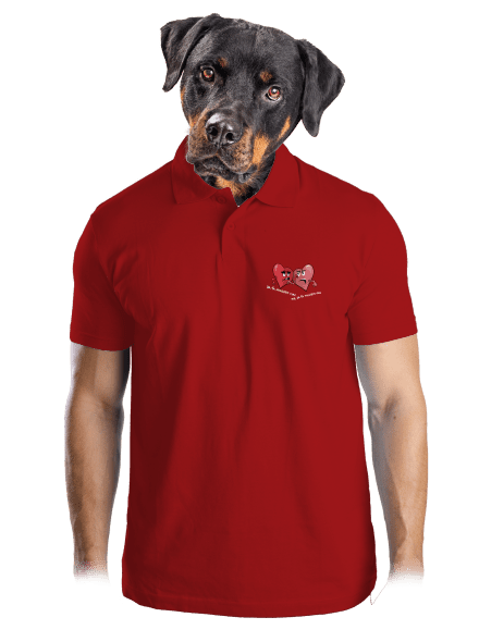 Srdiečka pánska polokošeľa Red Mal