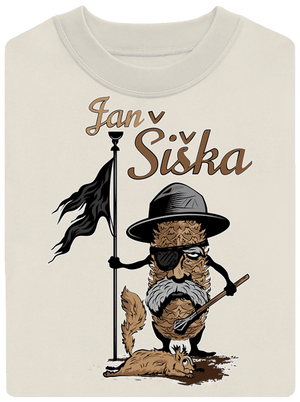 Jan Šiška unisex mikina bez kapucne Off White