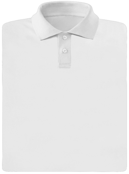 Bez potlače pánska polokošeľa White