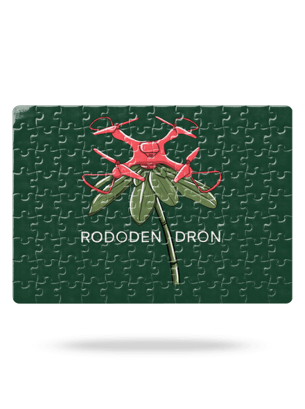 Rododendron puzzle White
