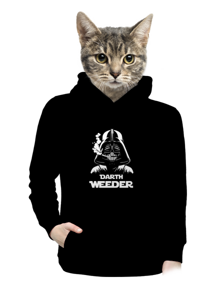 Darth Weeder dámska mikina klokanka Black