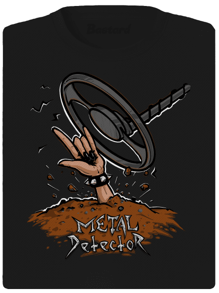 Metal detector dámske športové tričko Black