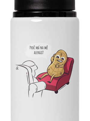 Alergény u psychológa flaša na vodu White