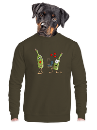 unisex mikina bez kapucne