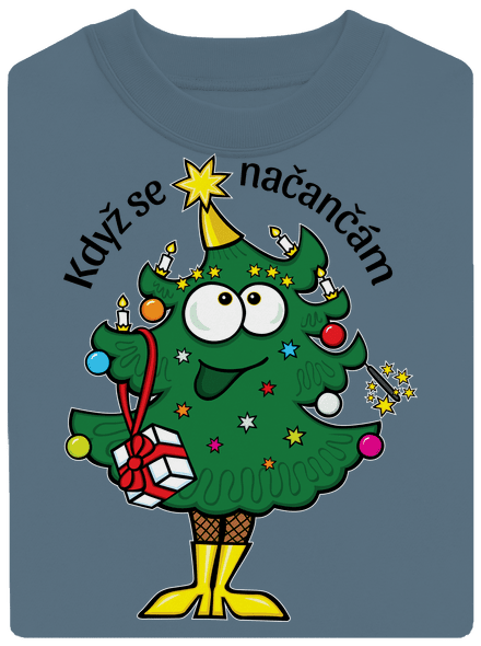 Když se načančám unisex mikina bez kapucne Nordic Blue