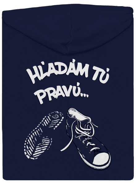 Hľadám tú pravú pánska mikina na zips Navy