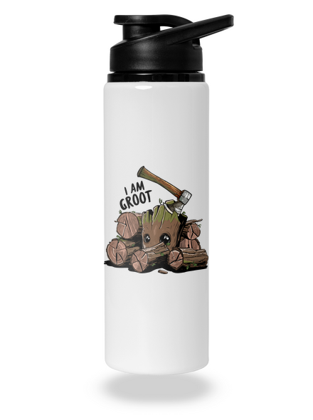 I Am Groot flaša na vodu White