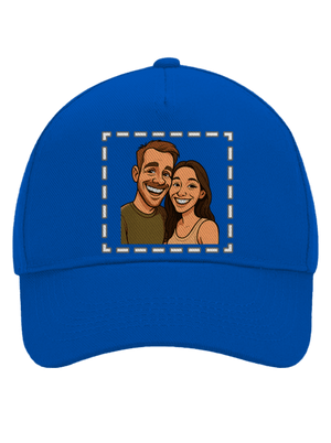 Karikatúra z vlastnej fotky šiltovka baseballka Bright Royal