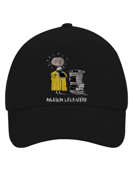 Milujem literatúru šiltovka baseballka Black