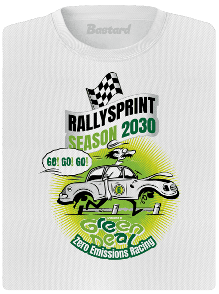 Rallysprint 2030 dámske športové tričko White