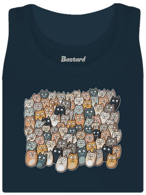 Nájdi čerta dámske tielko klasické Navy