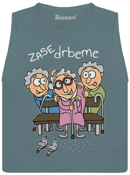 Zase drbeme dámske tielko voľné Heather Deep Teal