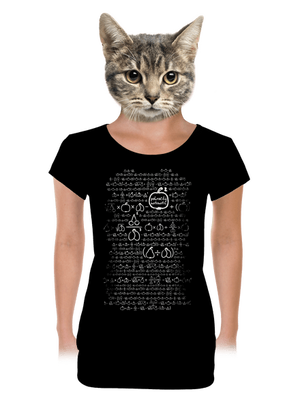 Matematik dámske tričko s lemom Black