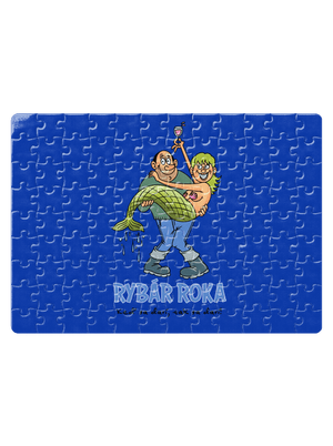 Rybár roka puzzle White