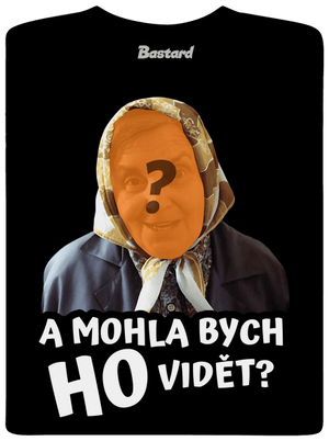 Mohla bych ho vidět? pánske tričko Black