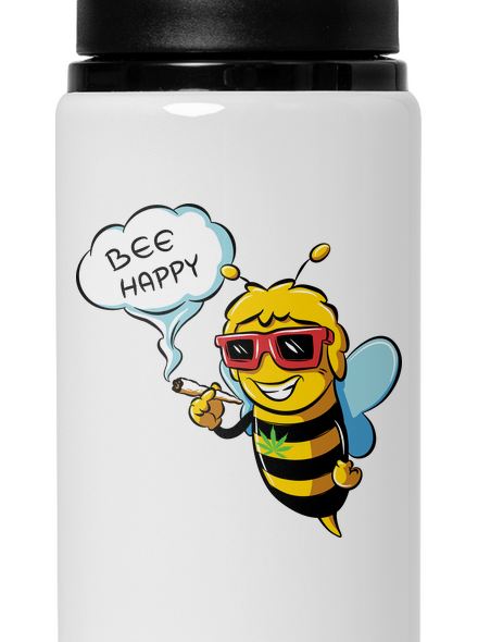 Bee happy flaša na vodu White