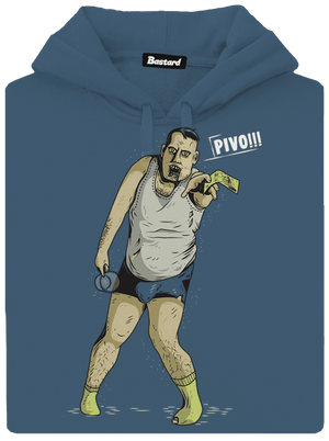 Beer zombie dámska mikina klokanka Denim