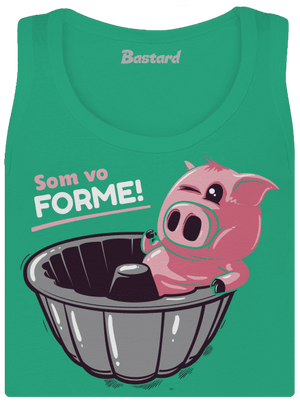 Vo forme dámske tielko klasické Mint Mal