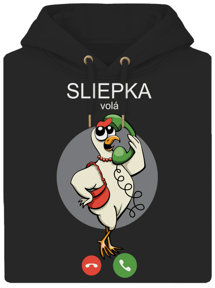 Sliepka volá unisex mikina premium Dark Black
