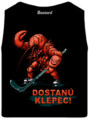 Dostanú klepec pánske tielko Black