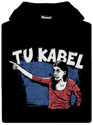 Tukabel detská mikina klokanka Black