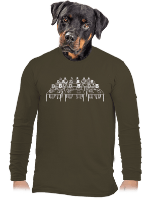 Cimrman: Debil, blbeček pánske dlhý rukáv Urban Khaki