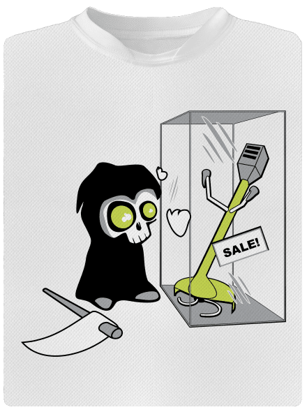 Smrtka detské športové tričko White