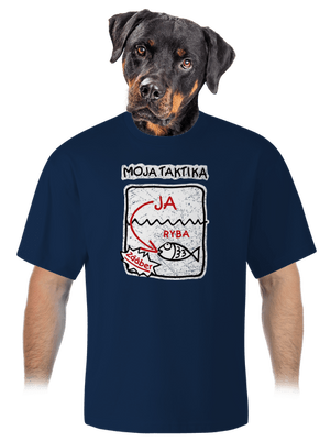 Rybárska taktika unisex tričko oversized Midnight Blue