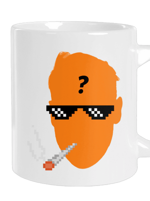 Thug life veľký hrnček White