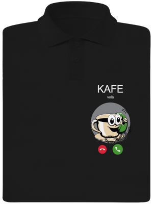 Kafe volá pánska polokošeľa Black