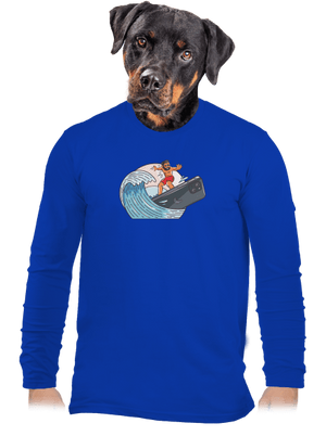 Som surfer pánske dlhý rukáv Royal Blue