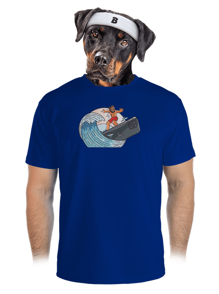 Som surfer pánske športové tričko Royal Blue Mal