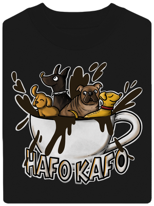 Hafo kafo unisex mikina bez kapucne Black