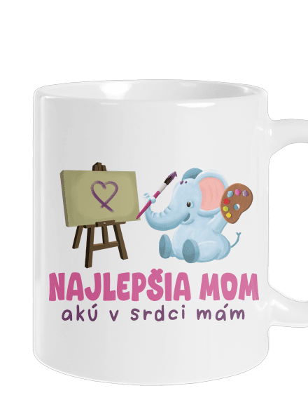 Najlepšia mom klasický hrnček White