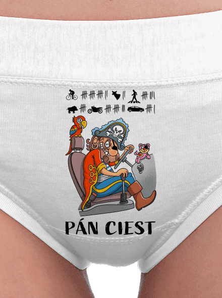Pán ciest dámske nohavičky White
