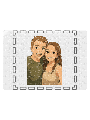 Ghibli efekt z vlastnej fotky puzzle White