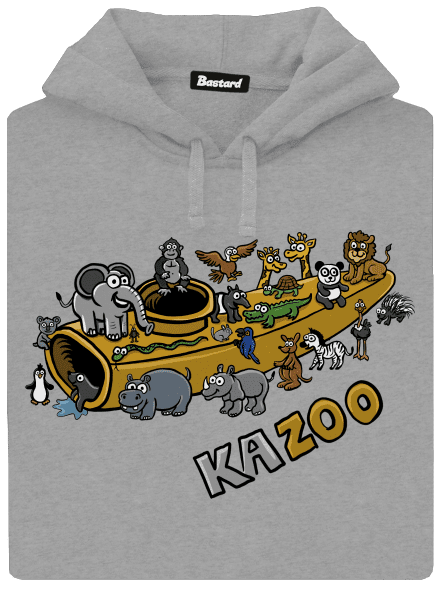 KaZoo pánska mikina klokanka Light Melange