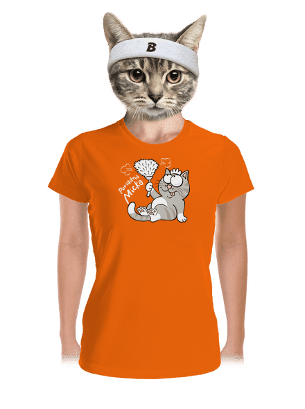 Macko a Micka dámske športové tričko Neon Orange