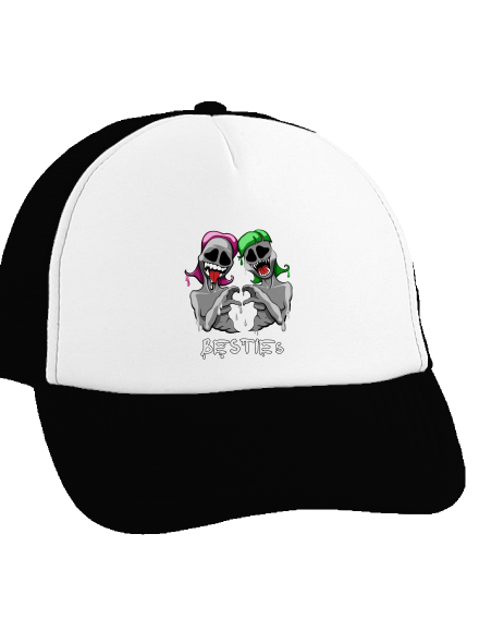 Besties šiltovka truckerka Black cap