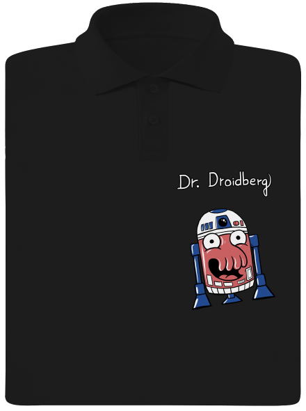 Dr. Droidberg pánska polokošeľa Black
