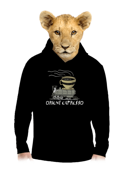 Orient expresso detská mikina klokanka Black