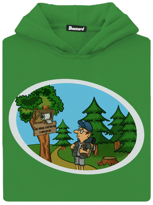 Stretnutie s medveďom detská mikina klokanka Kelly Green AWD