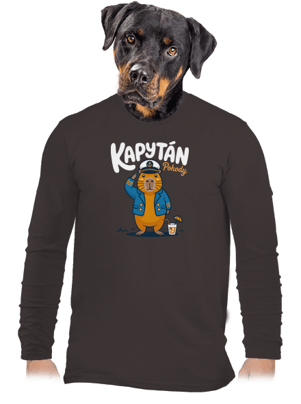 Kapytán pohody pánske dlhý rukáv Bear Brown