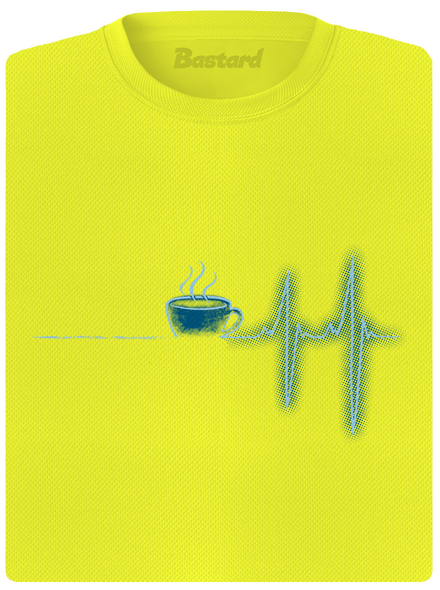 Coffee help dámske športové tričko Neon Yellow