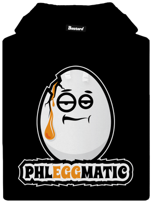 Phleggmatic pánska mikina klokanka Black