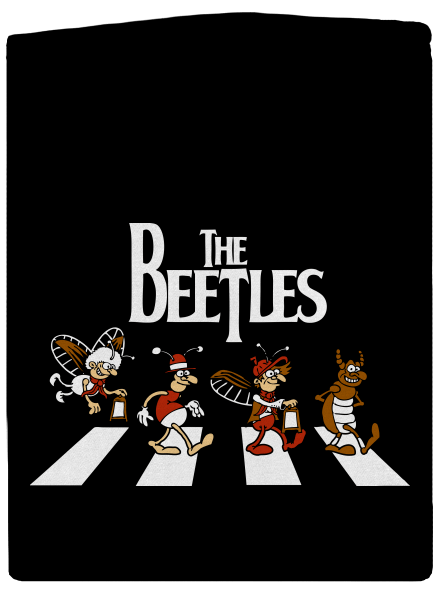 Beatles dámska mikina na zips Black