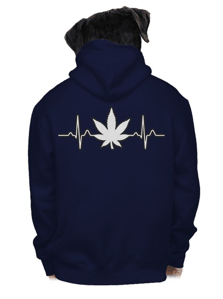 EKGanja pánska mikina na zips Navy