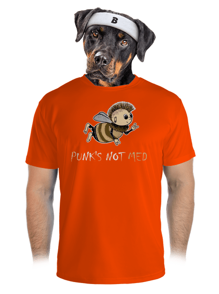 Punks Not Med pánske športové tričko Neon Orange