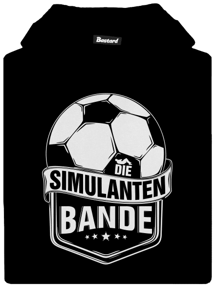 Simulanten bande detská mikina klokanka Black
