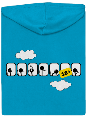 Lietadlo dámska mikina na zips Blue Atol